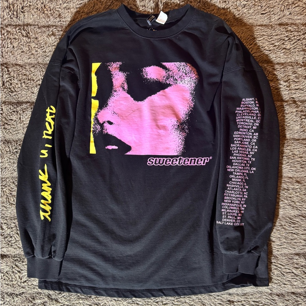 2020 Ariana Grande Thank You, Next Tour Long Sleeve Shirt